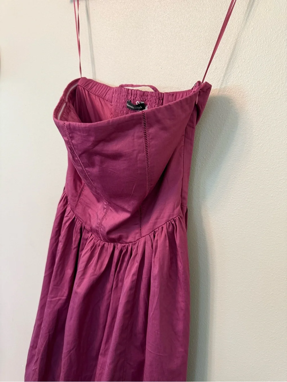 Abercrombie Bra-Free Dipped Waist Midi Dress Violet Size S